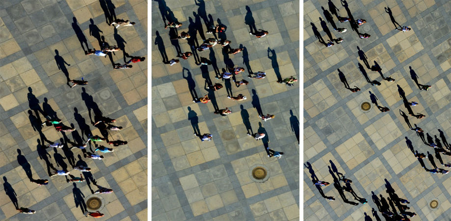 DAY 21:  "WALKING SHADOWS"  -  2012  Prague, Czech Republic