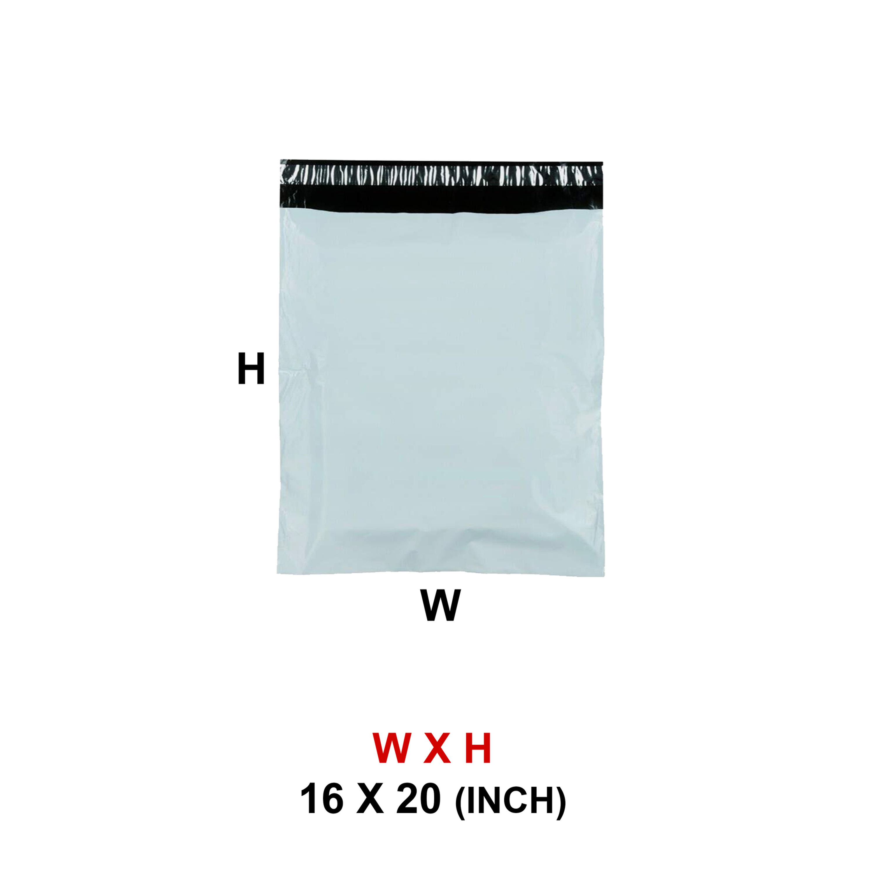 16 X 20 PLAIN COURIER SHIPPING BAG - PACK OF 100 NOS