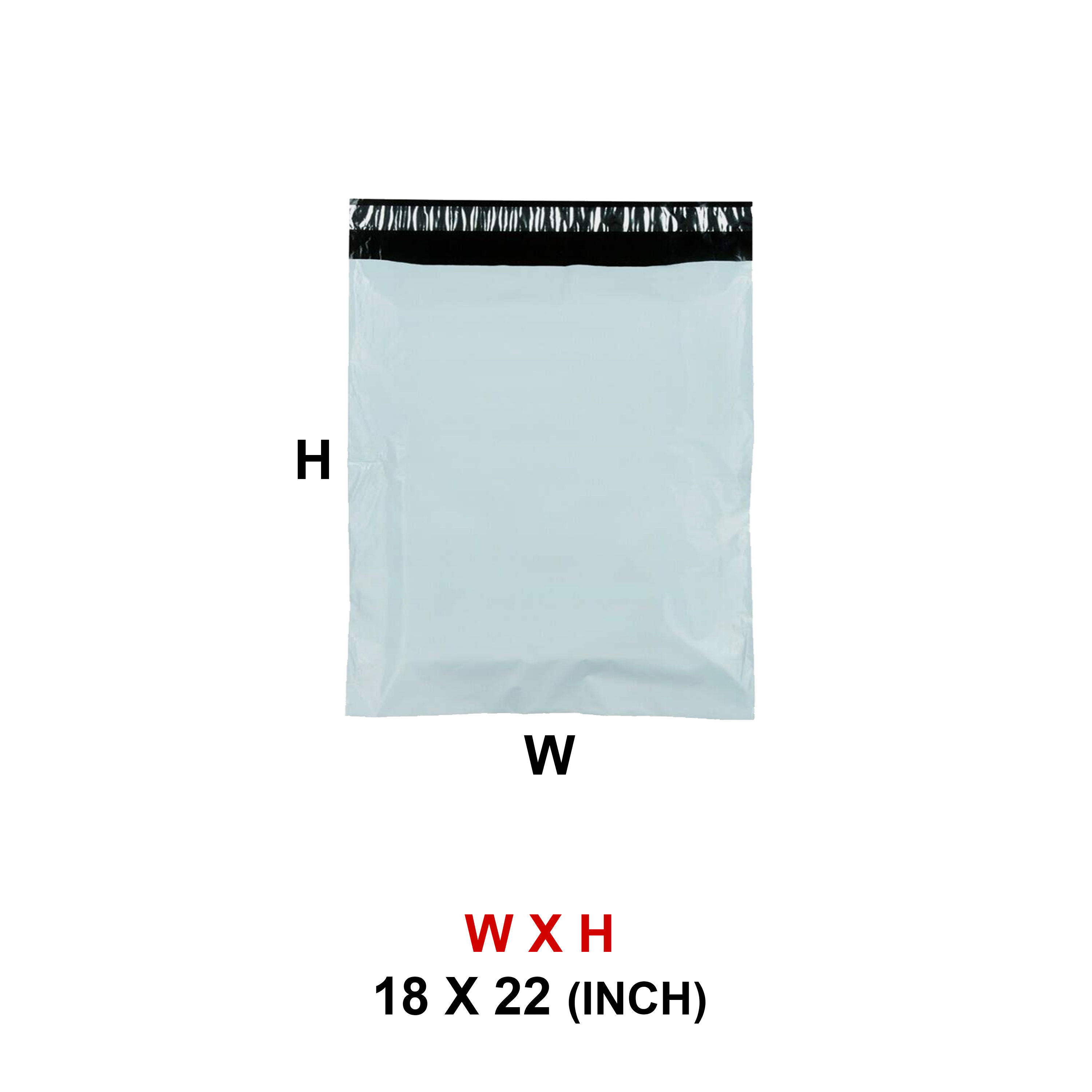 18 X 22 PLAIN COURIER SHIPPING BAG - PACK OF 100 NOS