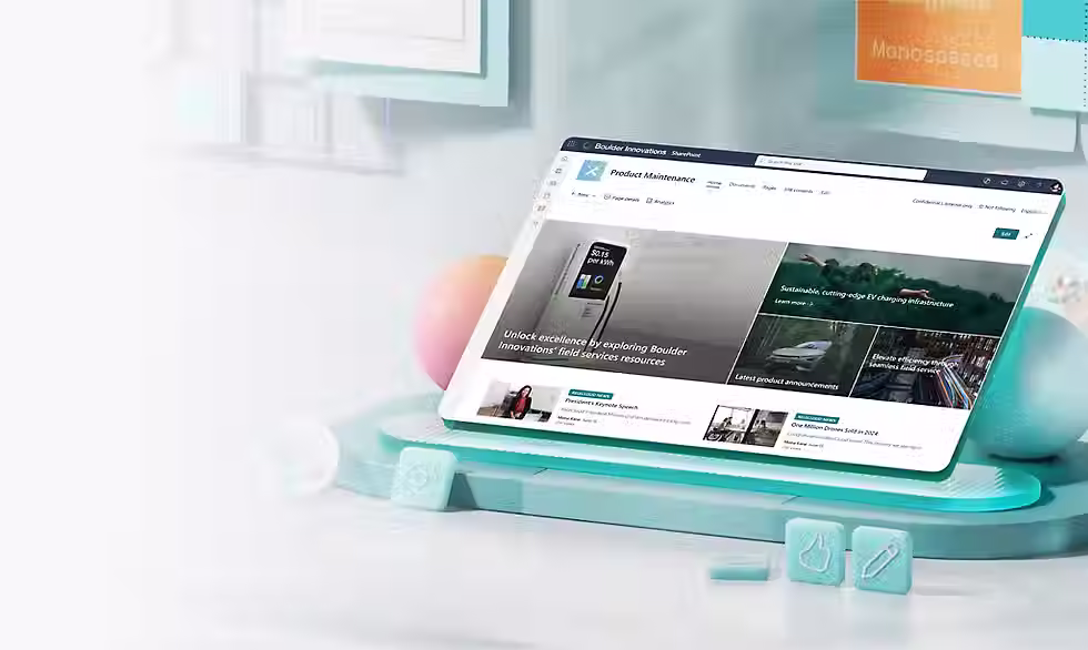 Mesa de trabalho com computador aberto exibindo painel de TI