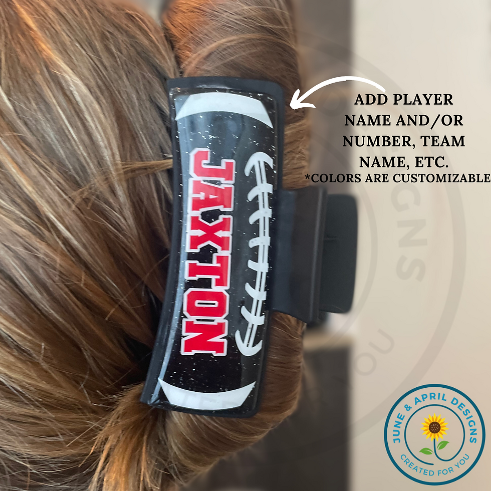 Thumbnail: Football 4" Hair Clip