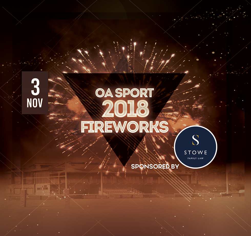 OA Sport Fireworks Night | 19:45 Display Starts