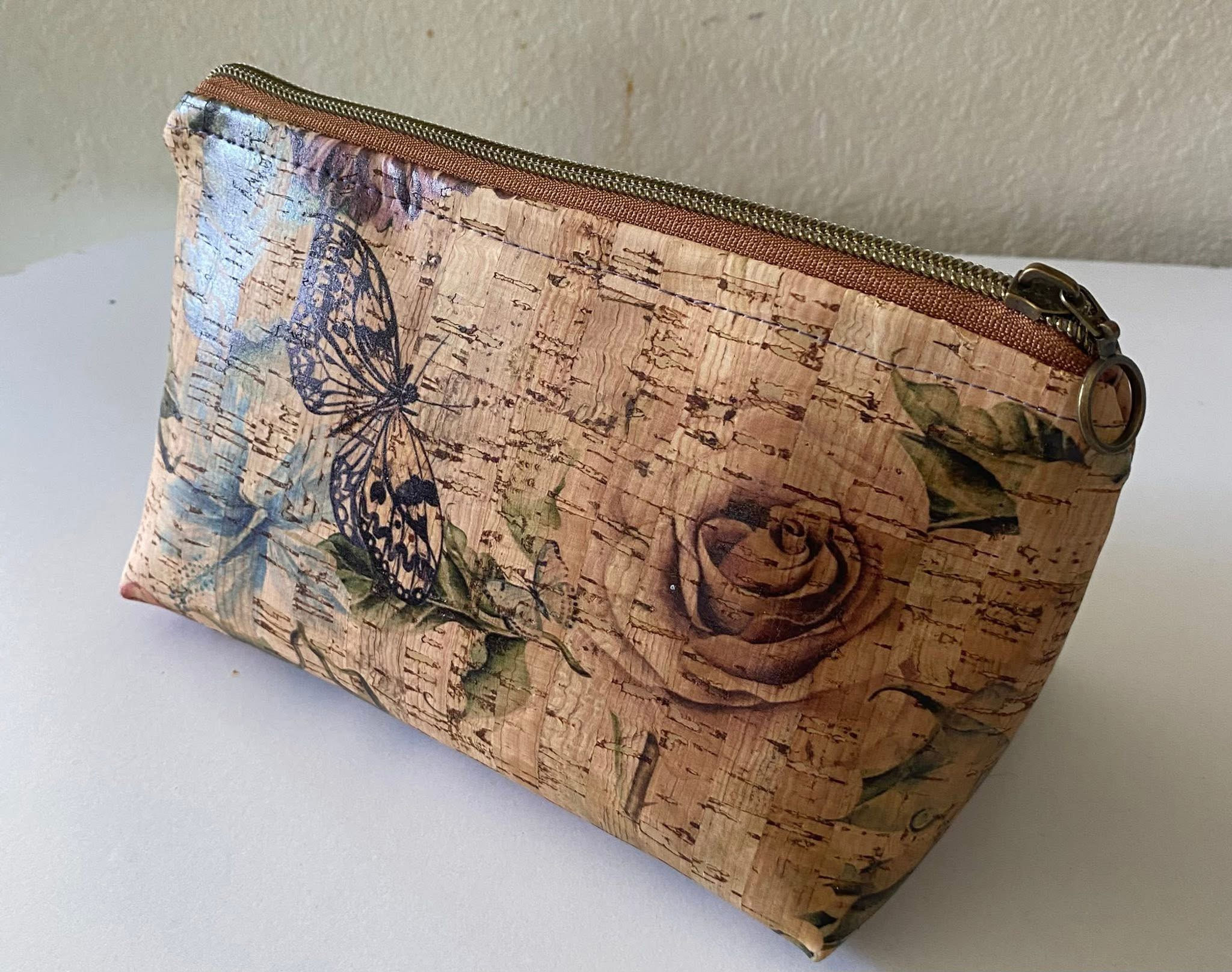 Printed Cork Flat Bottom Pouch