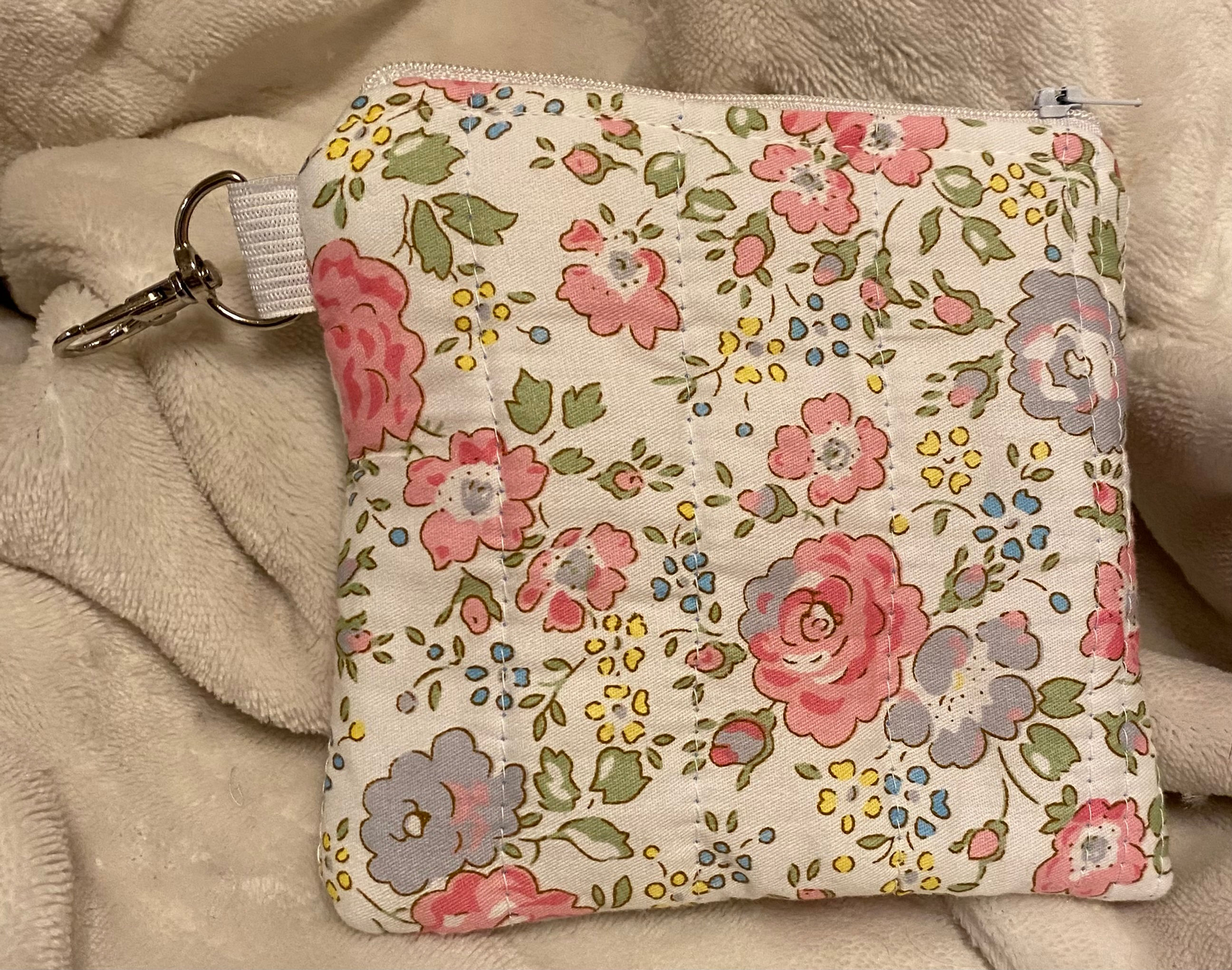 Flat Zippered Pouch -Key Chain Clip It
