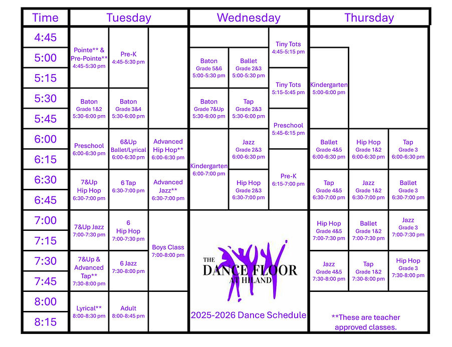 The Dance Floor at Hiland Schedule 2025.jpg