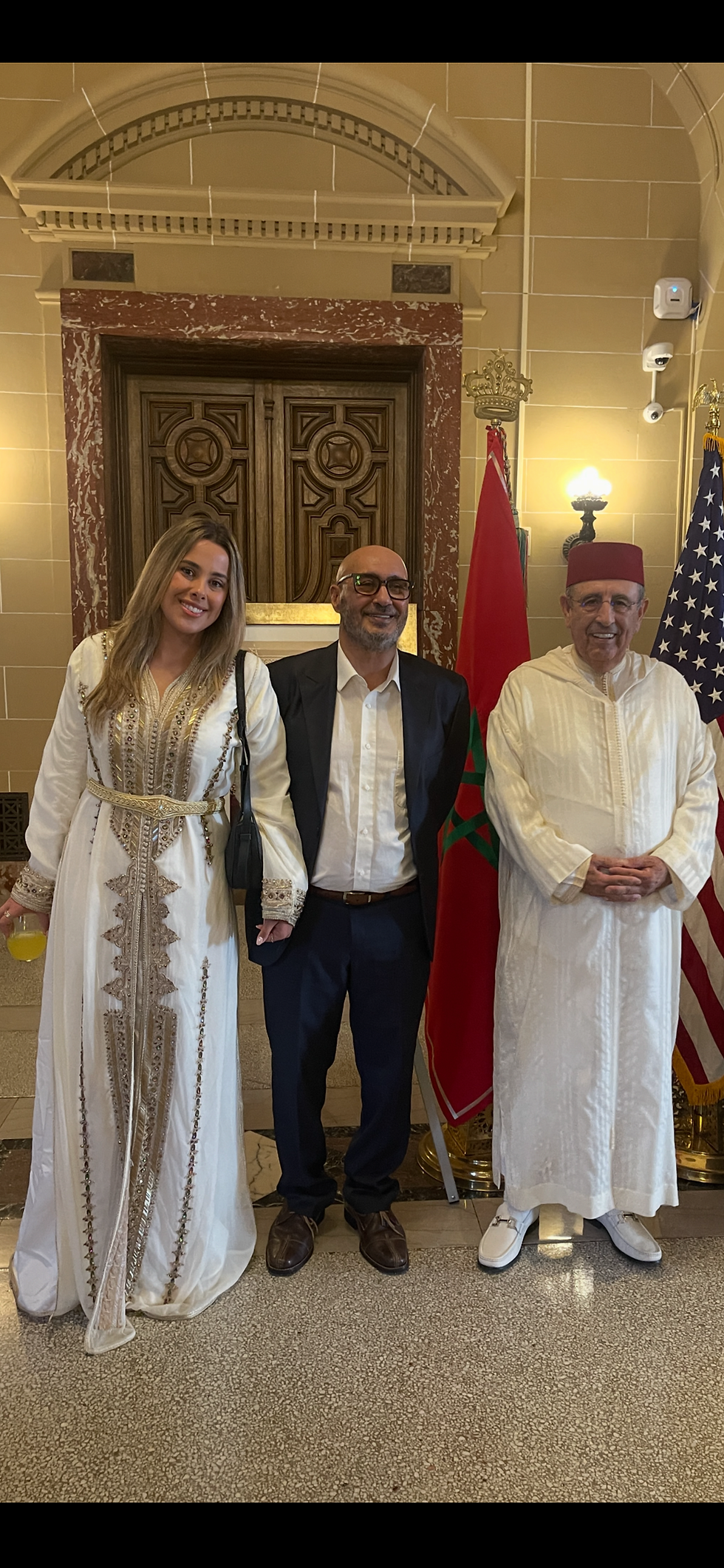 Chef Ben Mohamed Mchabcheb with the Moroccan Ambassador in Washington, D.C.