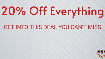 TODAY IS 20% OFF WEEK
