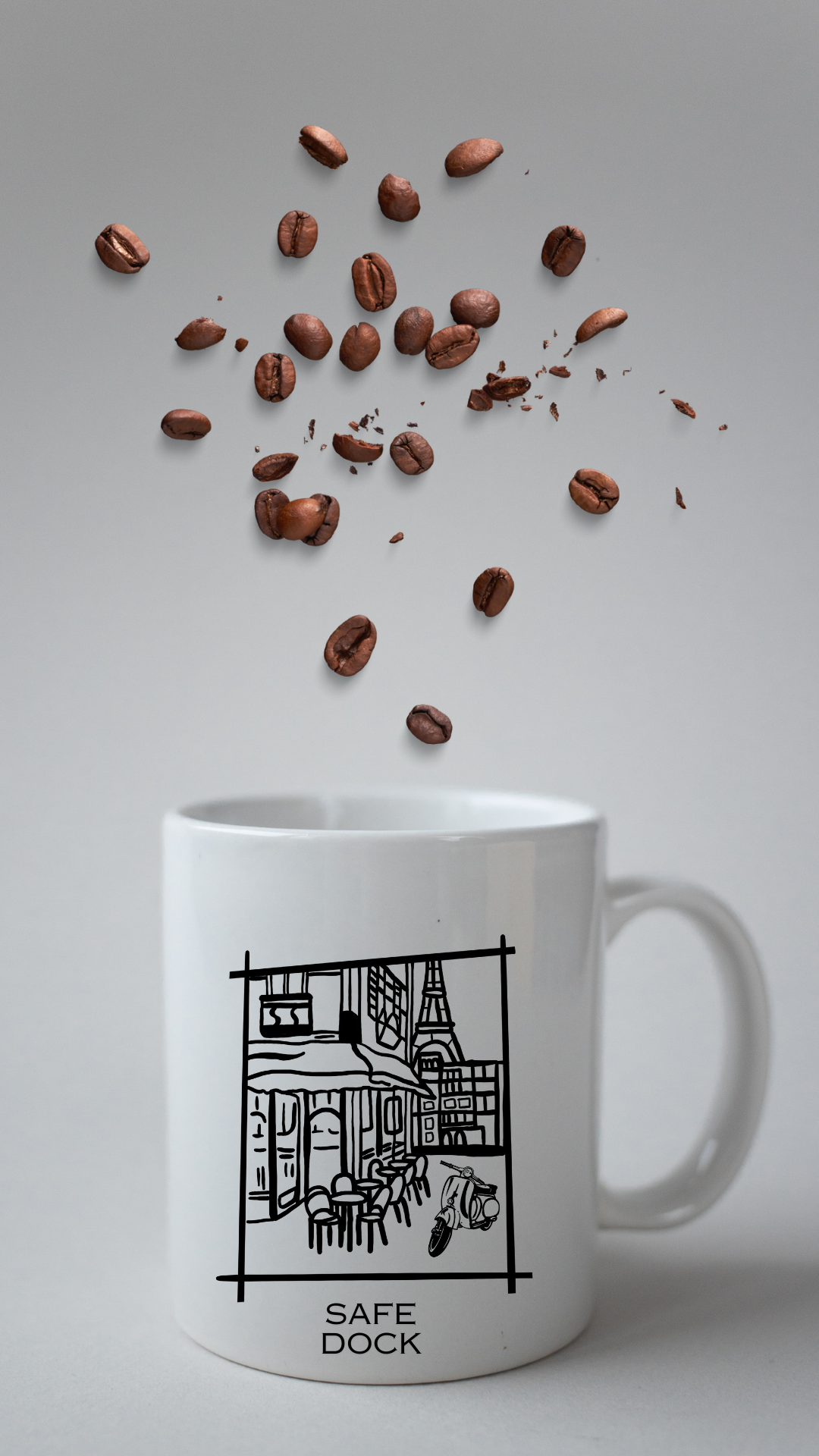 Kişiselleştirilebilir baskılı beyaz kupa