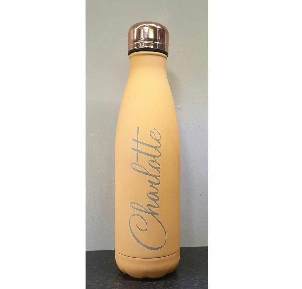 Personalised Peach 🍑 reusable drinks bottle