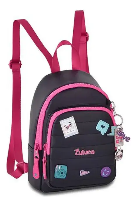 Miniatura: KIT MINI MOCHILA LULUCA C/ BASE E CHAVEIRO -EDIÇÃO LIMITADA