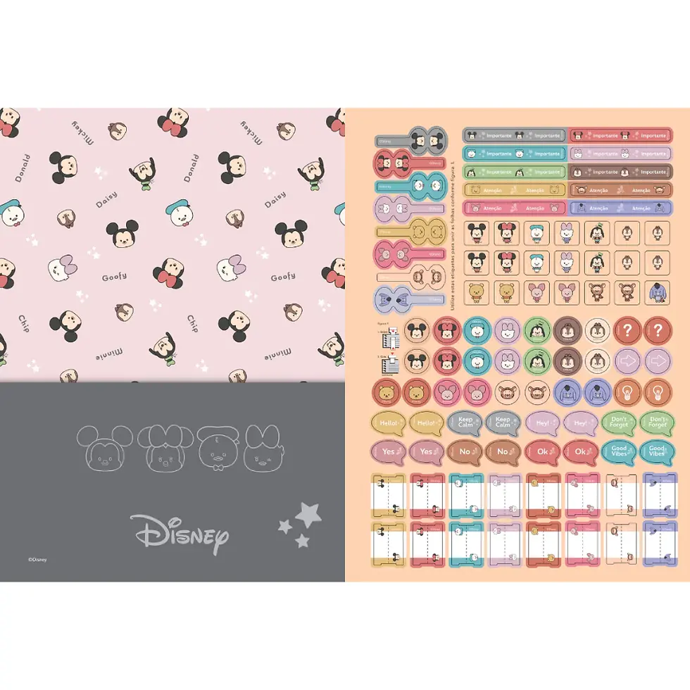 Miniatura: 26346  CADERNO ESP CAPA DURA 160 FLS 10X1 DISNEY YULULUN