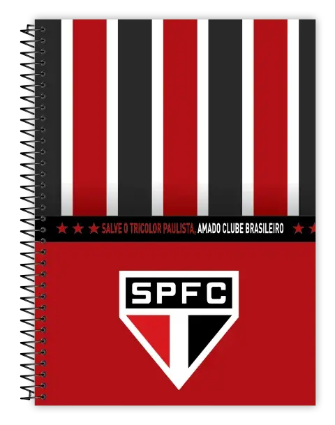 Miniatura: CADERNO ESP CAPA DURA 160 FLS 10X1 SÃO PAULO - 25712