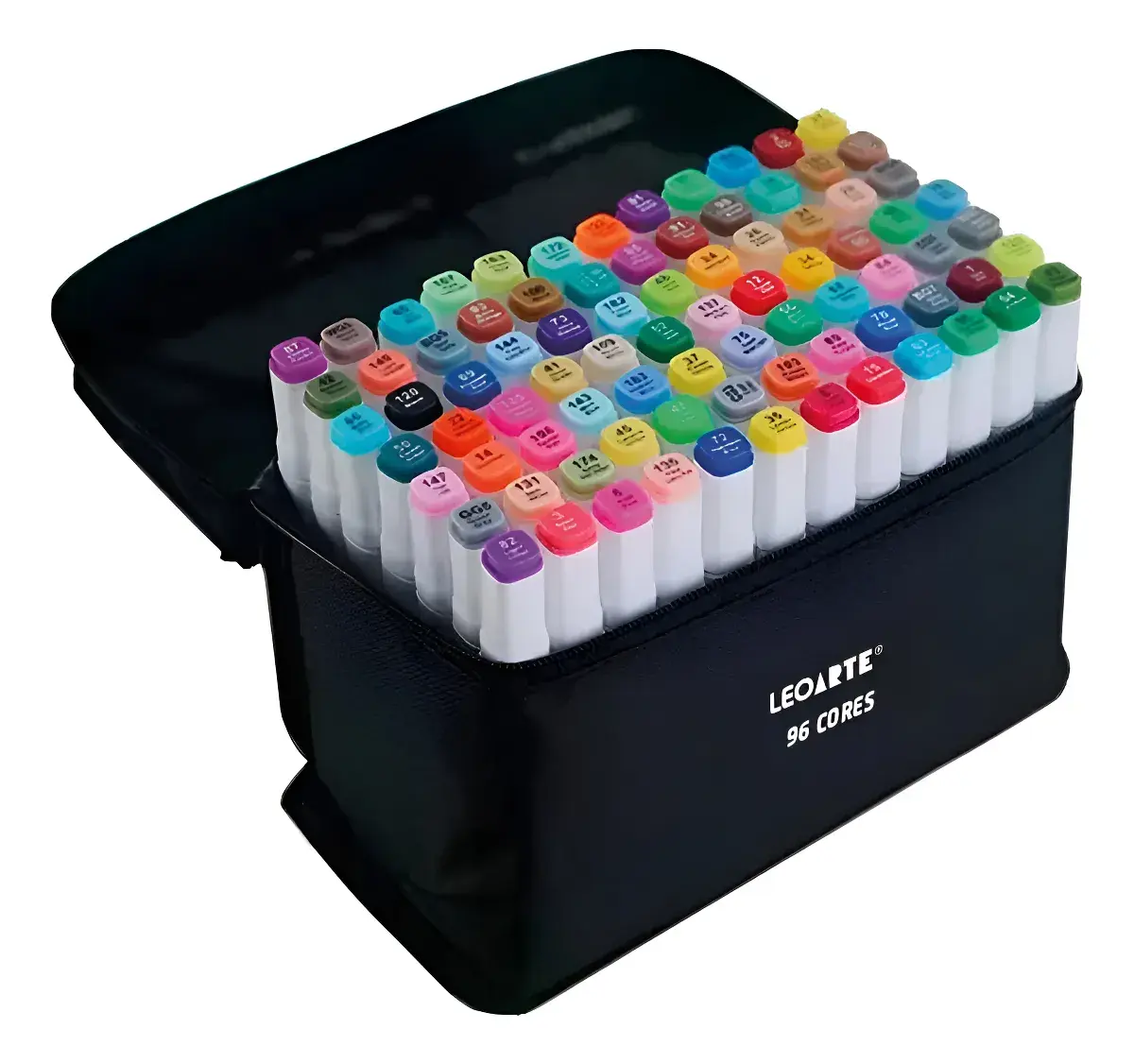 CANETINHA ESCOLAR COM PONTA DUPLA 96 CORES