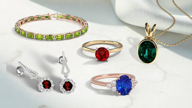 different jewelry pieces