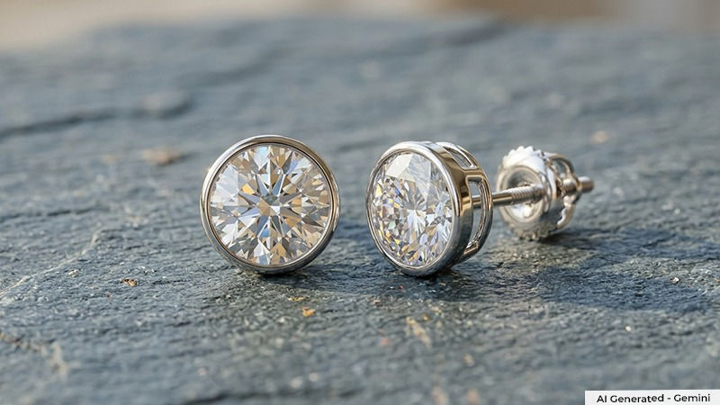 Lab Grown Diamond Stud Earrings