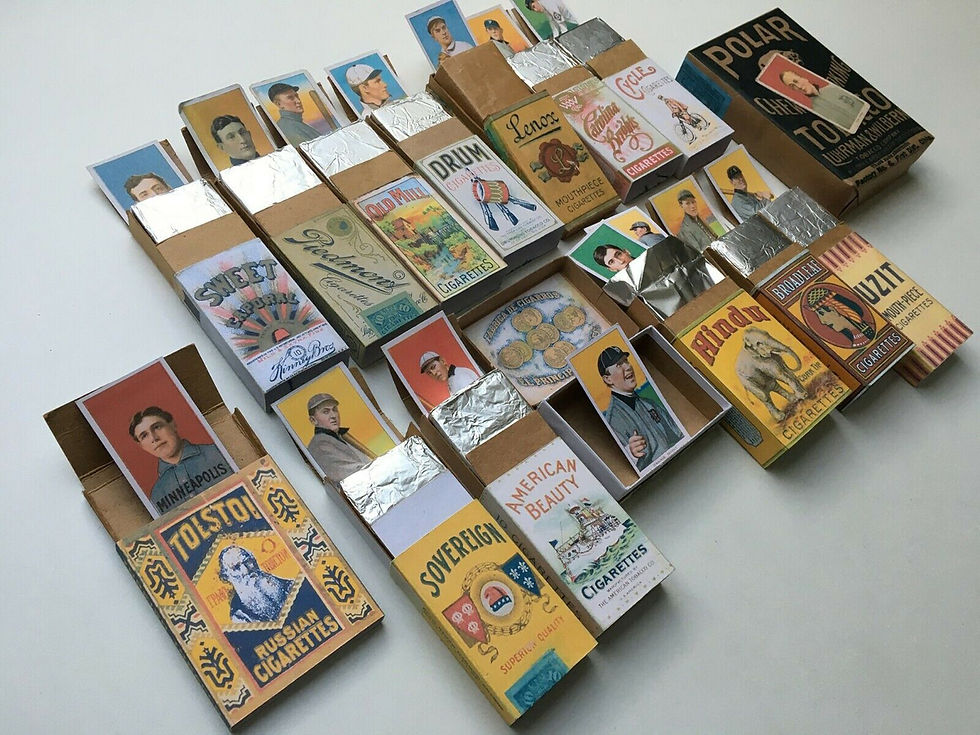 Cigarette pack Baseball Card