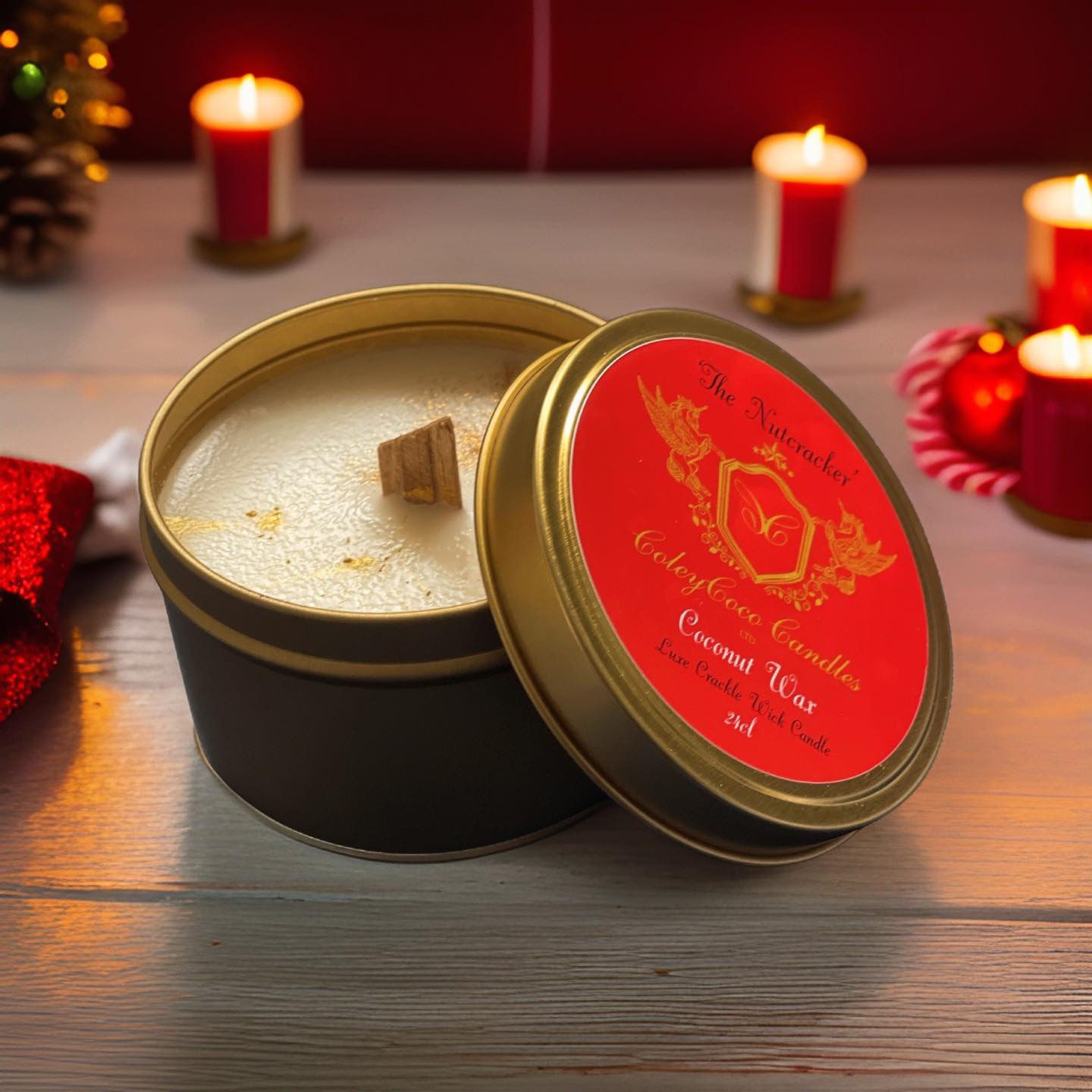 'The Nutcracker' Woodwick Tin Candle