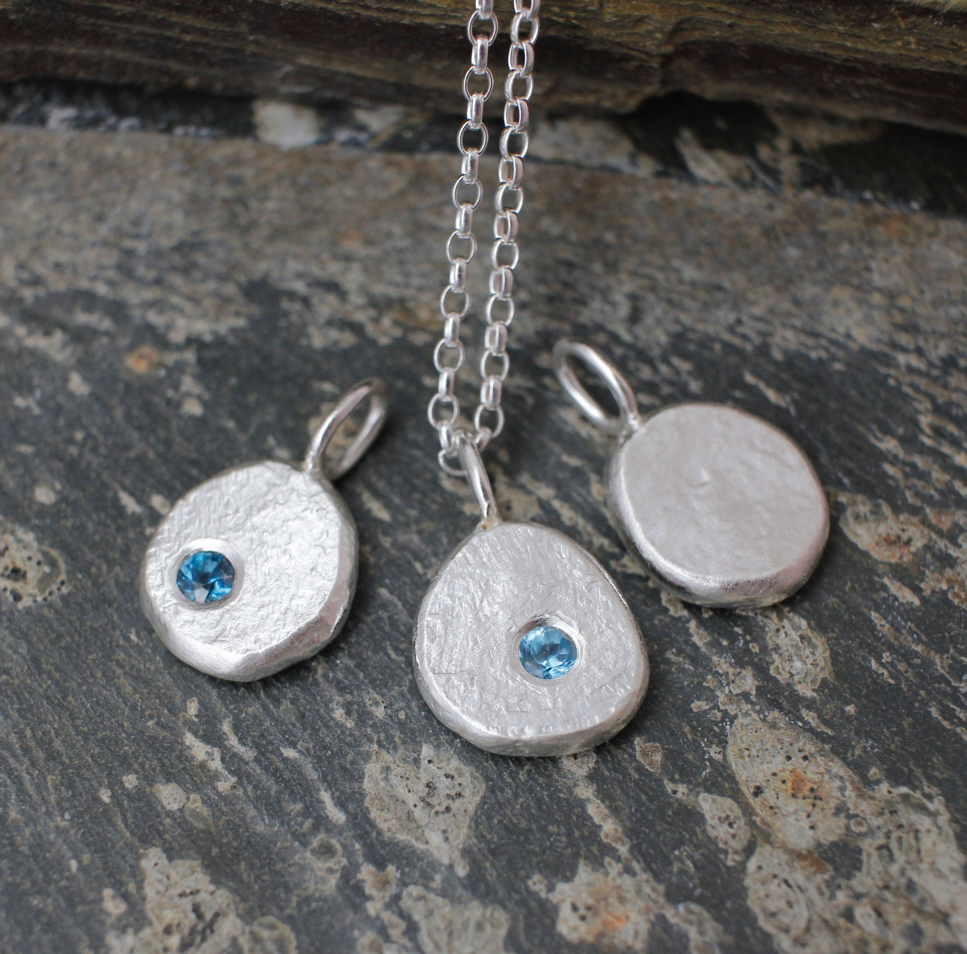 Textured Pebble Necklace