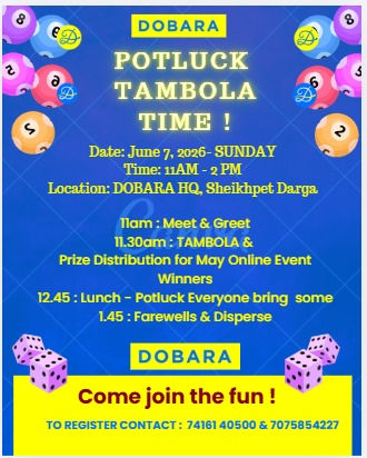 DOBARA POTLUCK TAMBOLA