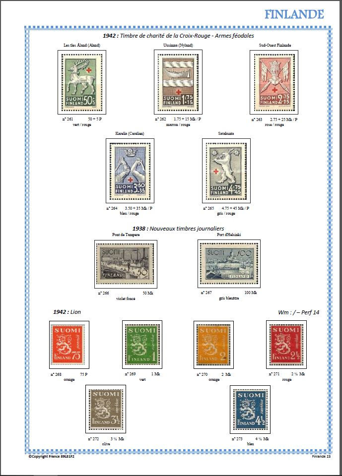 Miniature : Finlande | 1856 - 1945 | Timbres Poste - Militaires |