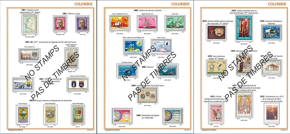 Thumbnail: Colombie | 1961-1970 | Timbres Poste |