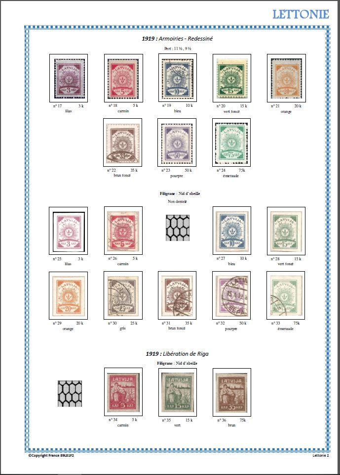 Thumbnail: Lettonie | 1918-1940 | Timbres Poste - Semi Postaux | Timbres D'Occupation |