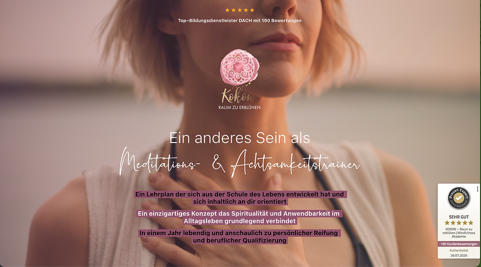 Ausbildung zum zert. Meditations- & Achtsamkeitstrainer
