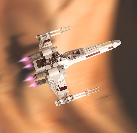 Luke X Wing Leaves Tatooine