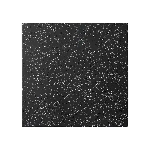 Pieza de Piso de caucho superficie lisa y puntos blancos 50 x 50 x 1.5 cm