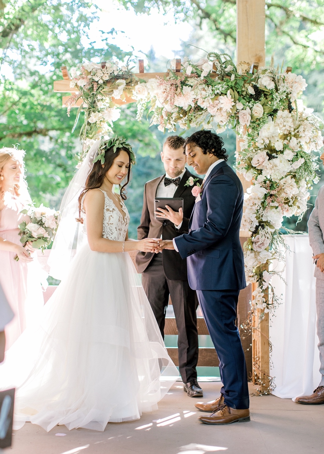 Indian Asian fusion wedding ceremony