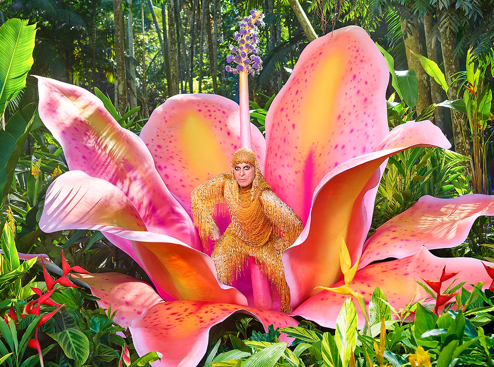 Photograph of Ney Matogrosso by David LaChapelle