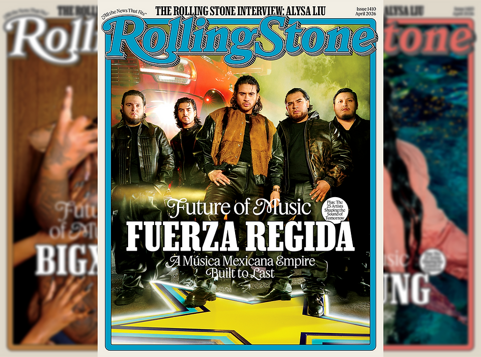 David LaChapelle photographs Fuerza Regida for Rolling Stone Magazine