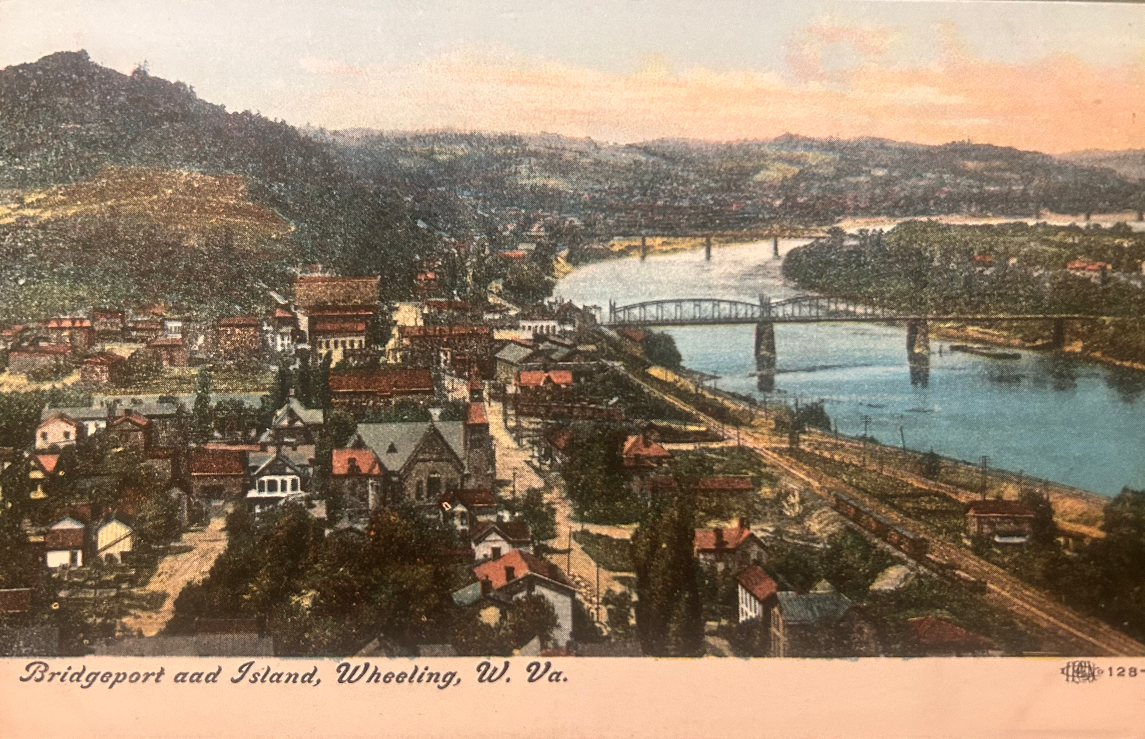 Antique - Bridgeport and Island, Wheeling, West Virginia 