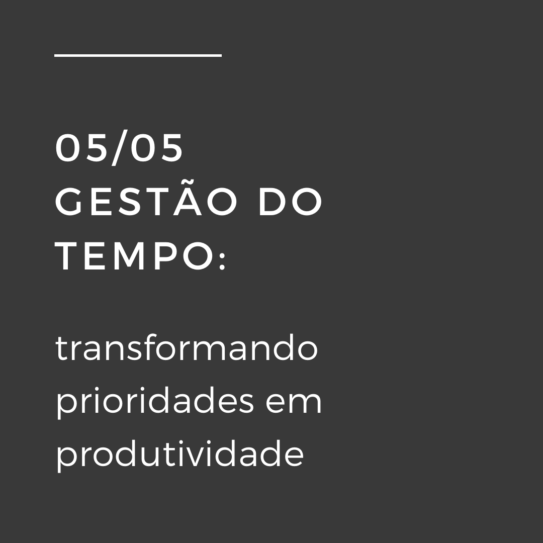 Gestão do tempo