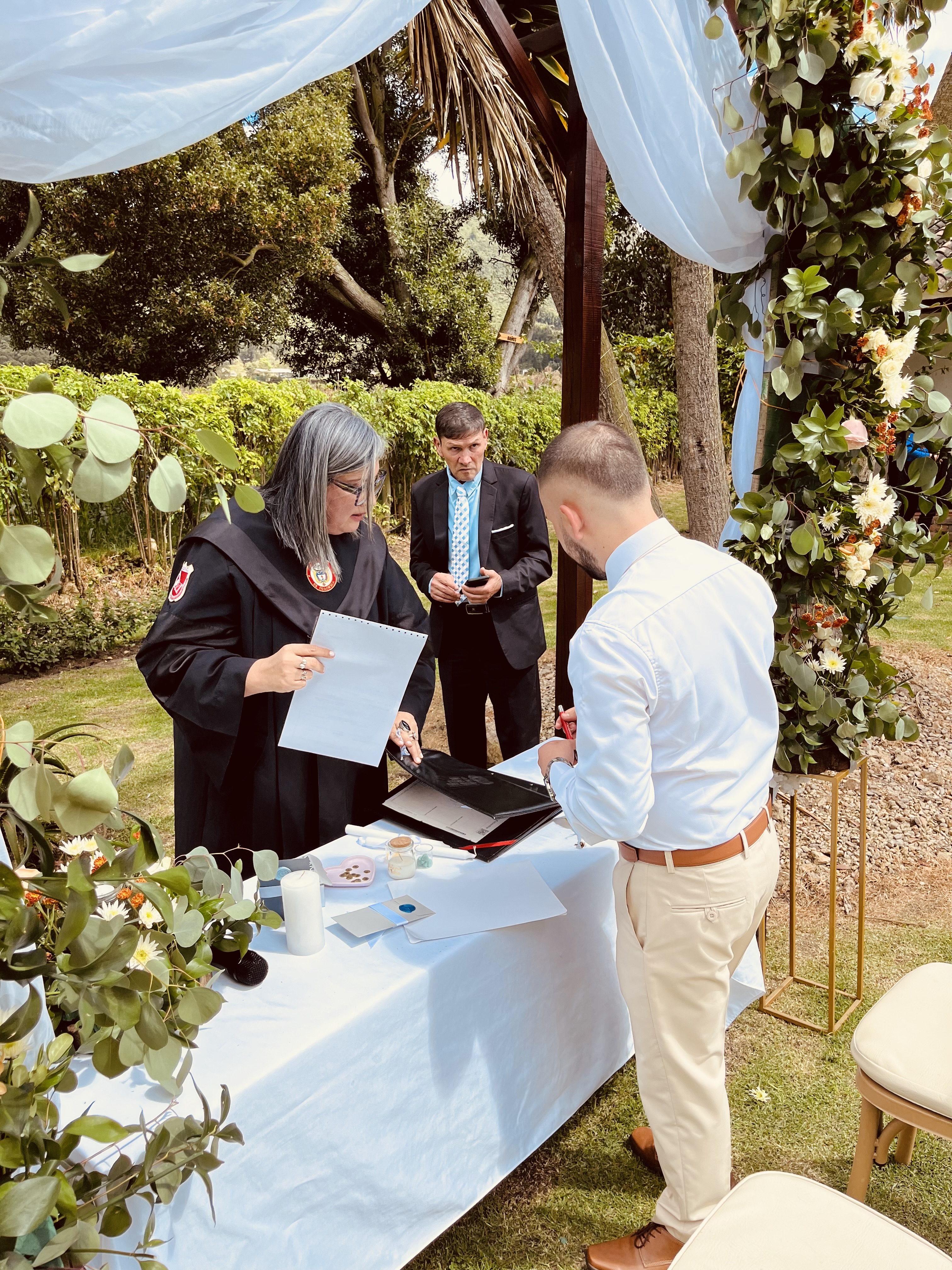 Boda campestre decoración floral