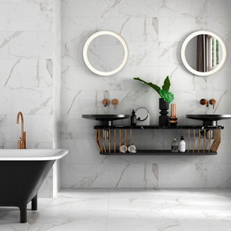 Armatile - Palatina Blanco Matt 30x60 (HALPAL06T) with 60x60 Blanco Matt (HALPAL05T) (2).j