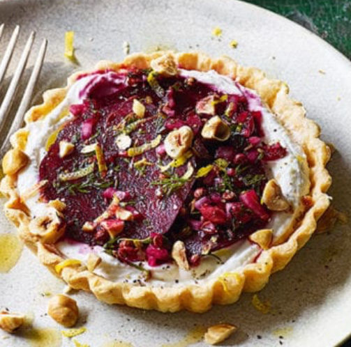 Goats Cheese & Red Onion Tartlet