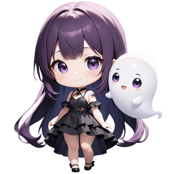 Lunaria with ghost