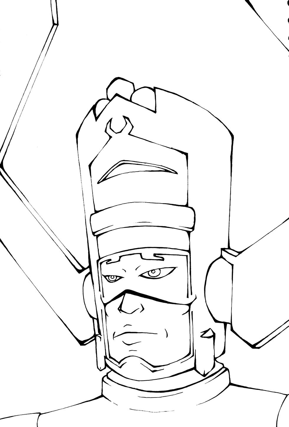 Comic Book, Galactus Line art