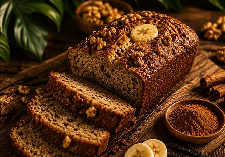 Banana Bread Proteic cu Vanilie Naturala si Scortisoara Ceylon