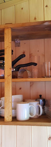 rustic Shepherd hut - place to relax - singing of the birds - lovely walk - sound of nature  - Kitchen