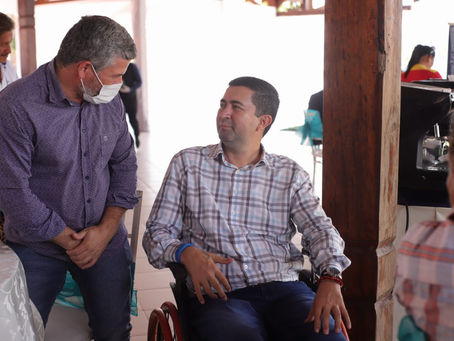 Prefeito Sérgio Lopes participa de almoço com novo Governador de Pando e deseja sorte ao novo gestor