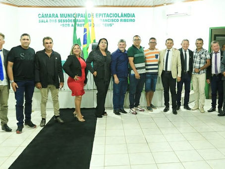 Prefeito Sérgio Lopes participa da cerimônia de posse da nova Mesa Diretora da Câmara de Vereadores