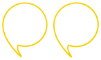 Yellow speech marks