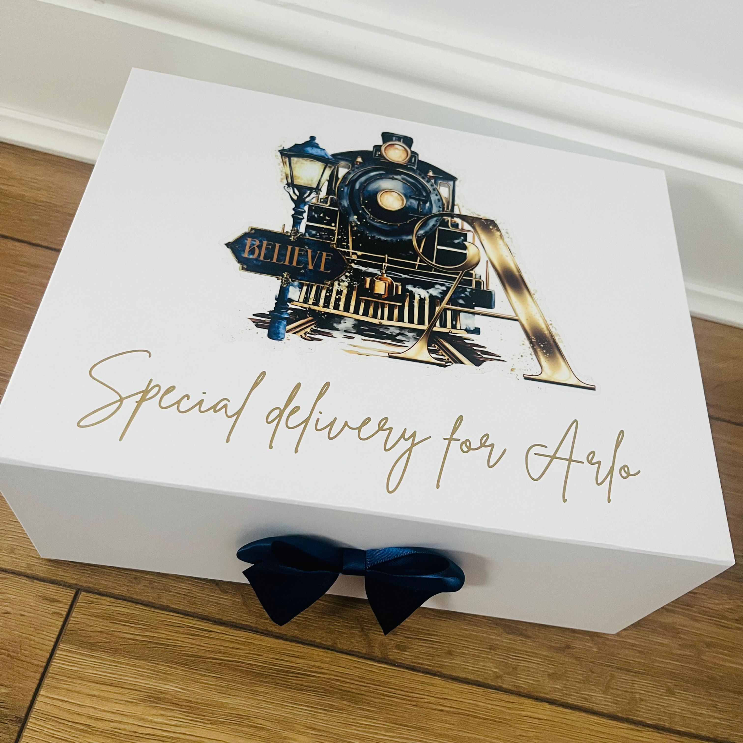 Christmas Eve Box - Blue Christmas Express Initial