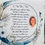 Thumbnail: A white cushion with a memorial poem on and a small picture of a lost loved one.