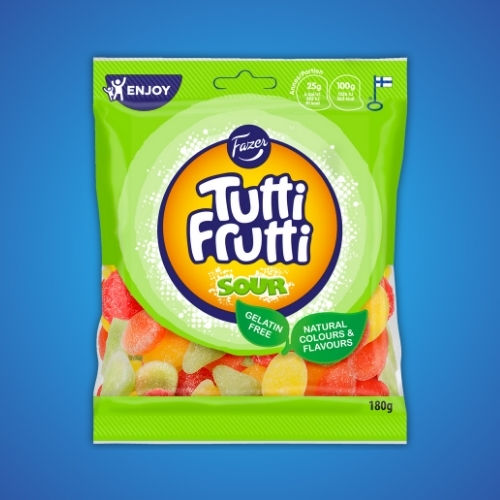 Tutti Frutti makeissekoitus 180g sour