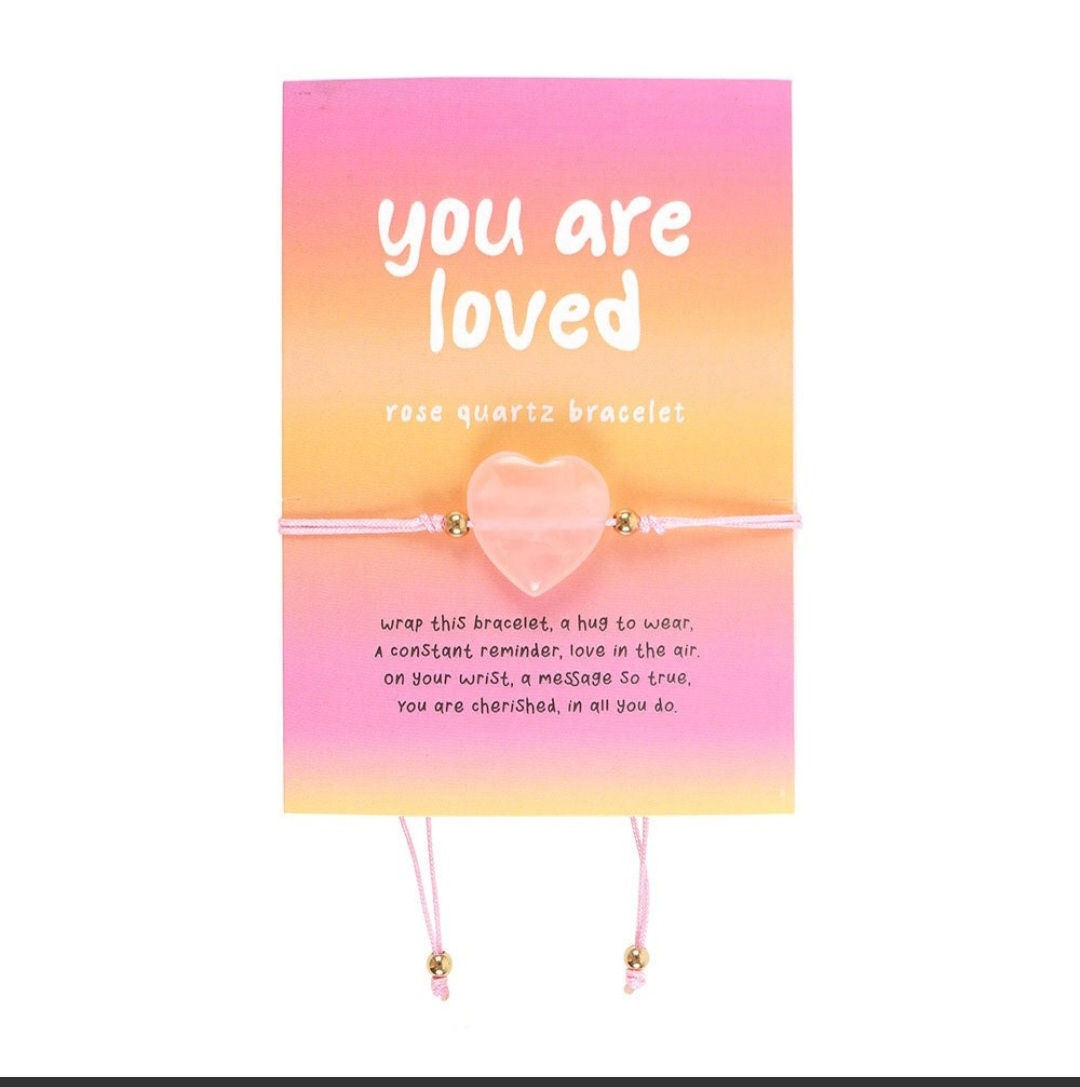 You are Loved Rose Quartz Bracelet