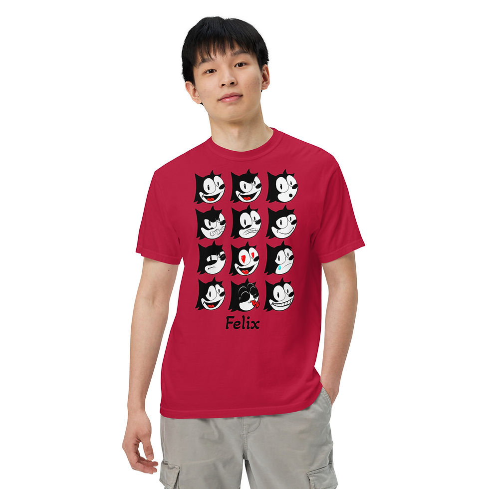 Thumbnail: Felix Emoji Unisex garment-dyed heavyweight t-shirt