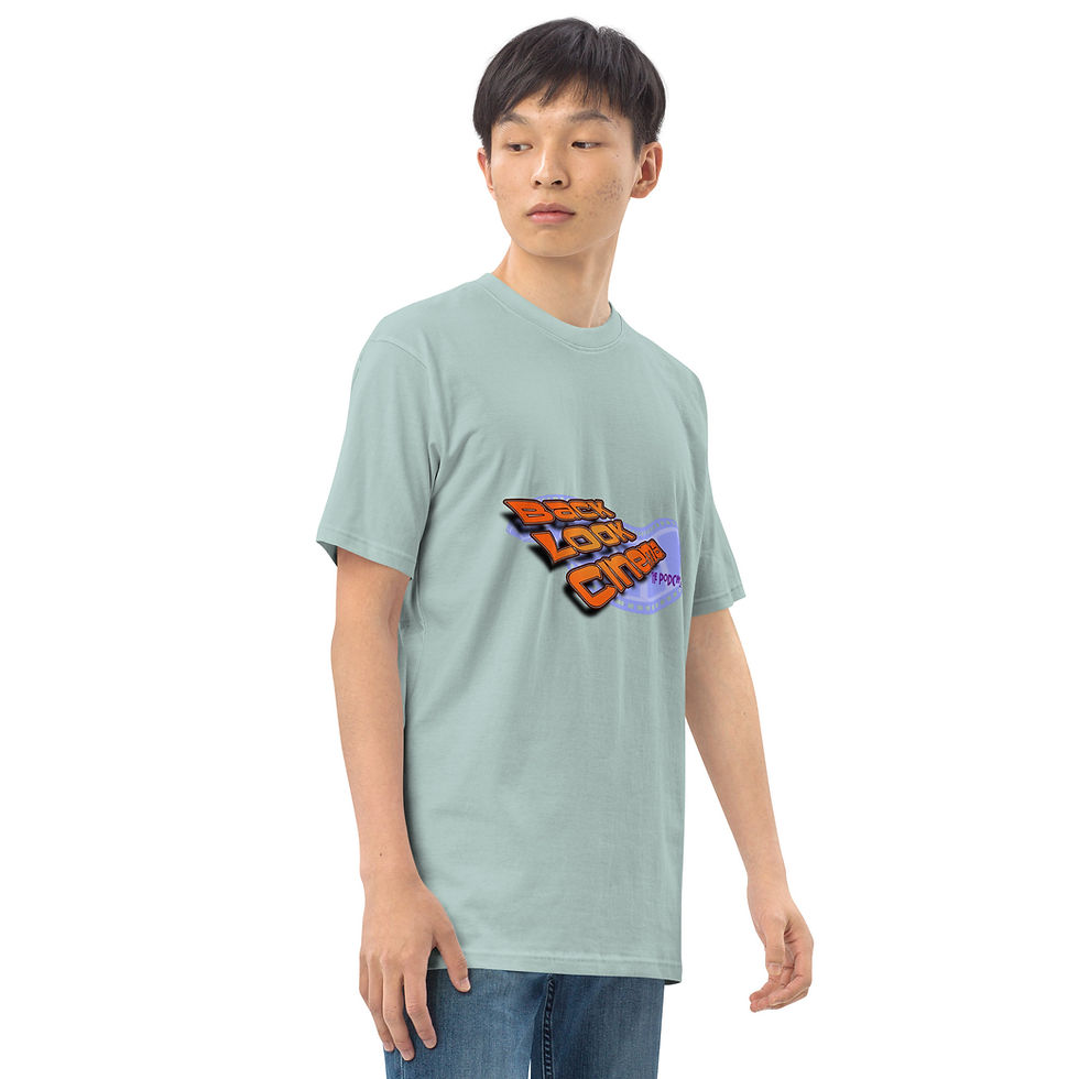 Thumbnail: Back Look Cinema Film Strip Men’s premium heavyweight tee
